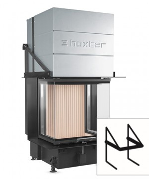 Каминная топка Hoxter UKA 35/60/35/50Sh Монтажная конструкция с рамкой 3-х сторонней
