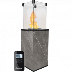 Нагреватель газовый PATIO/G31/37MBAR/Q/N/P/G - NATURALI PIETRA GREY, пульт